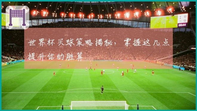 世界杯买球策略揭秘，掌握这几点提升你的胜算