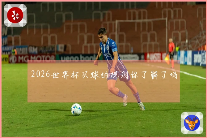2026世界杯买球的规则你了解了吗